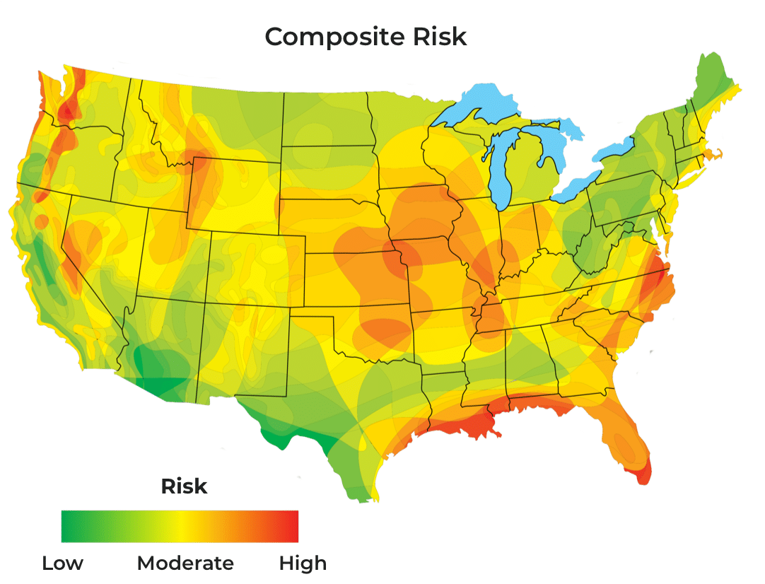 East Coast Data Centers - Low-Risk Region